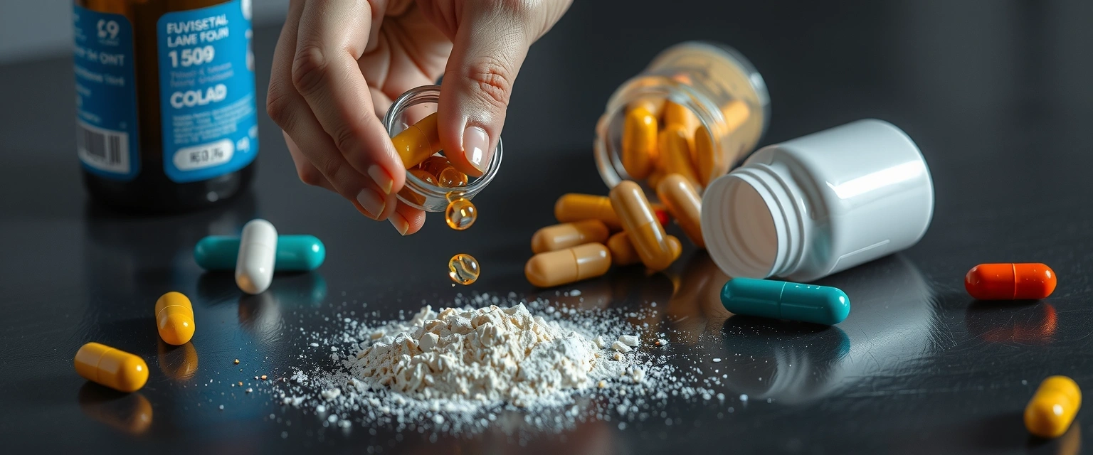 Precise measurement of natural supplements on a dark surface